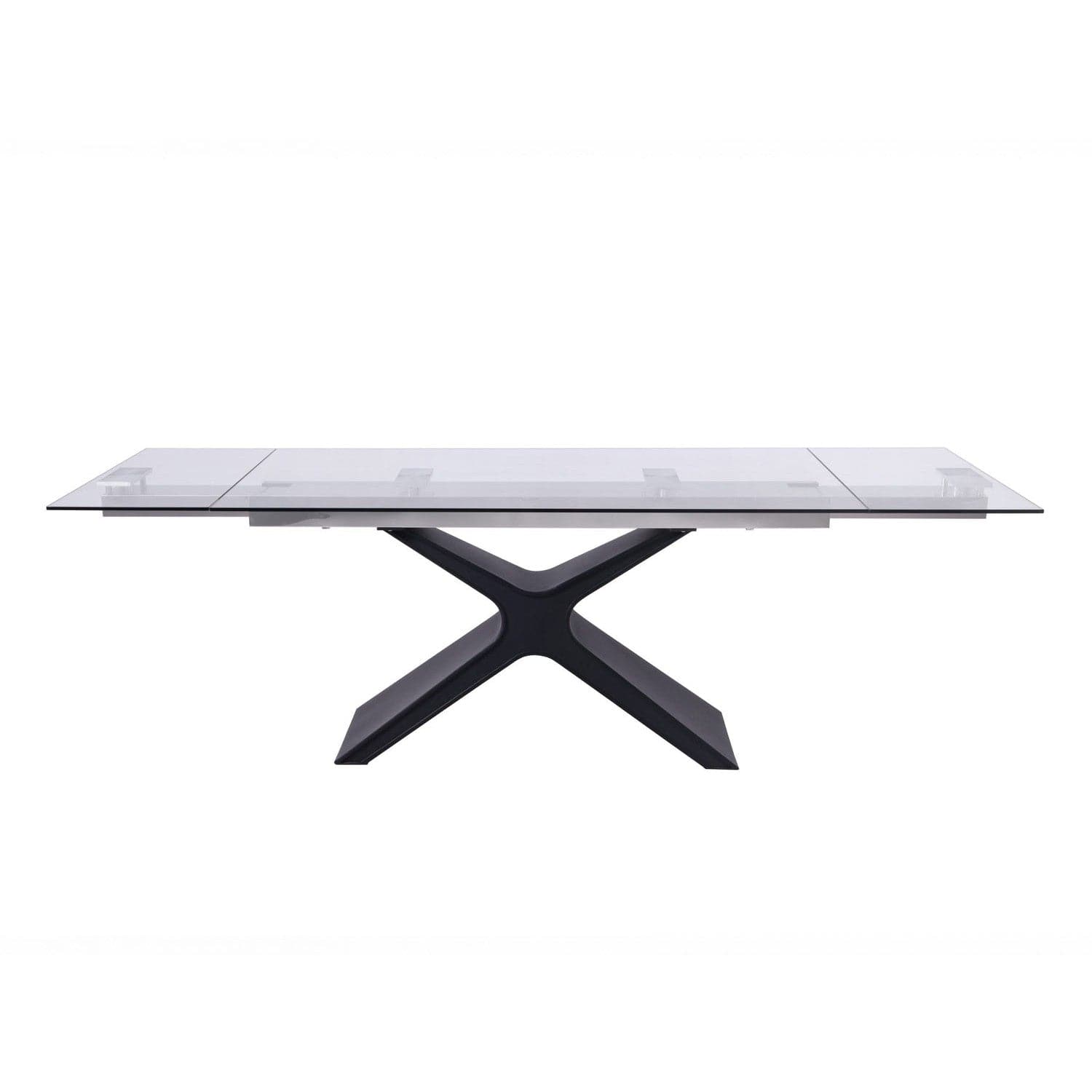 West Extendable Dining Table-Whiteline Modern Living-WHITELINE-DT1716-BLK-Dining Tables-3-France and Son