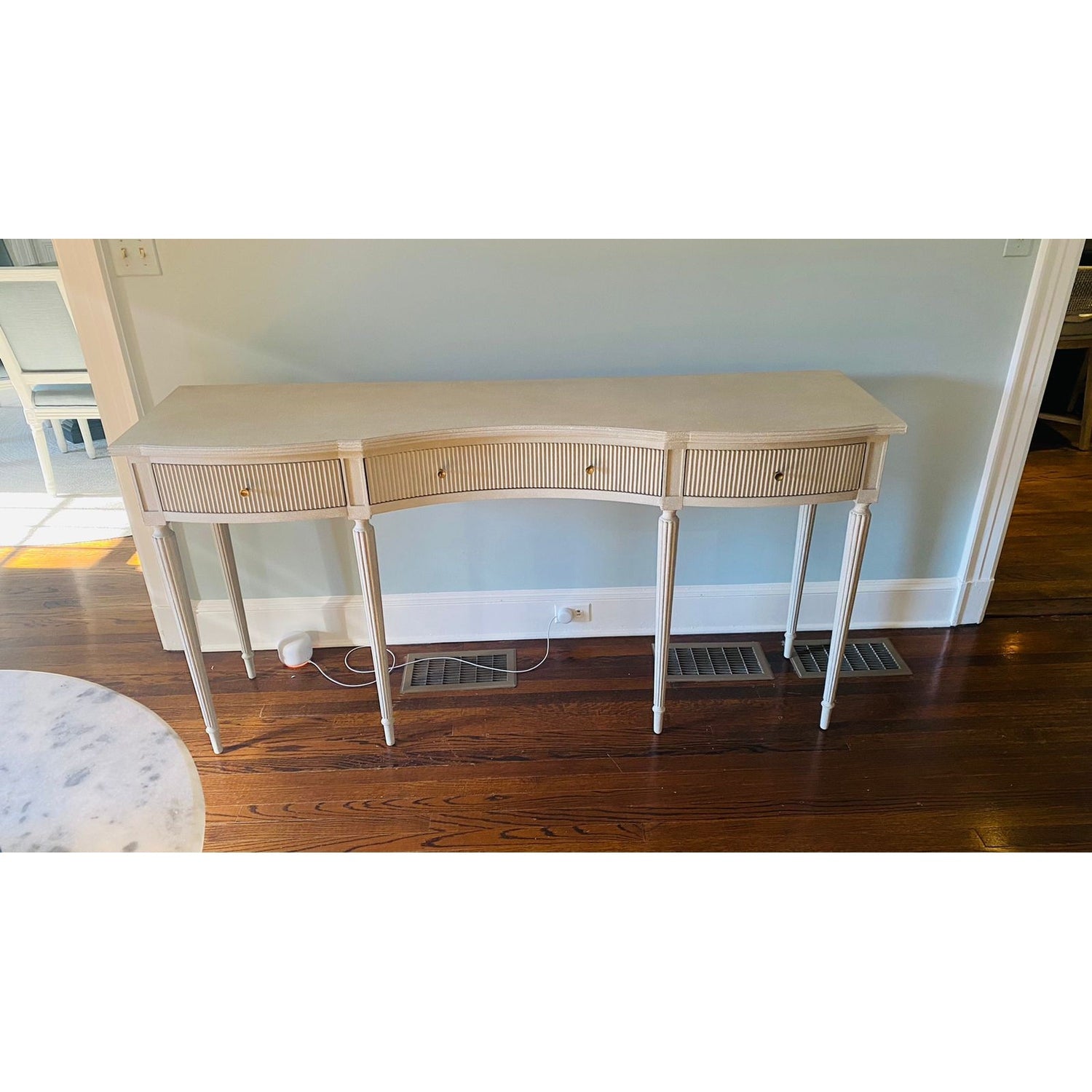 Ribbed Drawer Console-Antique Grey-Modern History-MODERN-MH559F02-Console Tables-2-France and Son