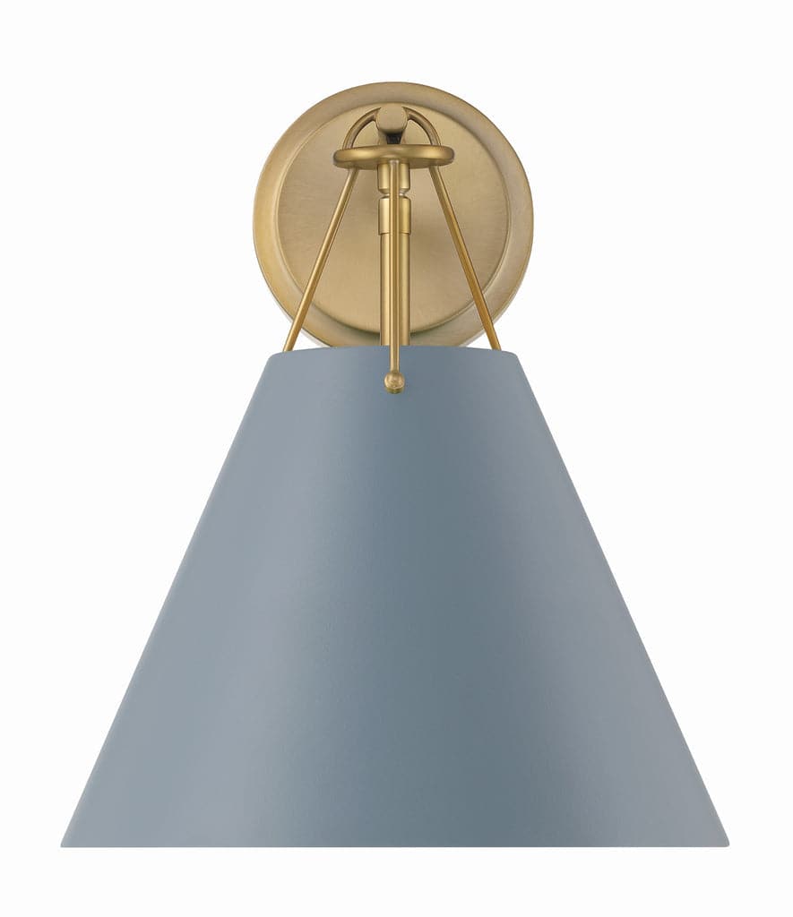 Xavier 1 Light Task Sconce-Crystorama Lighting Company-CRYSTO-XAV-B8311-MK-Wall LightingMatte Black-8-France and Son