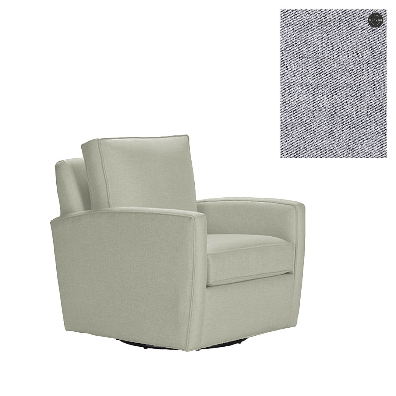 Lincoln Swivel Glider Chair-Younger-YNGR-1475-2650-SC-Lounge ChairsPolyester/Acrylic-2650-Standard Cushion-2-France and Son
