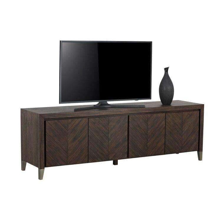 Greyson Media Stand-Sunpan-SUNPAN-103369-Media Storage / TV Stands-3-France and Son