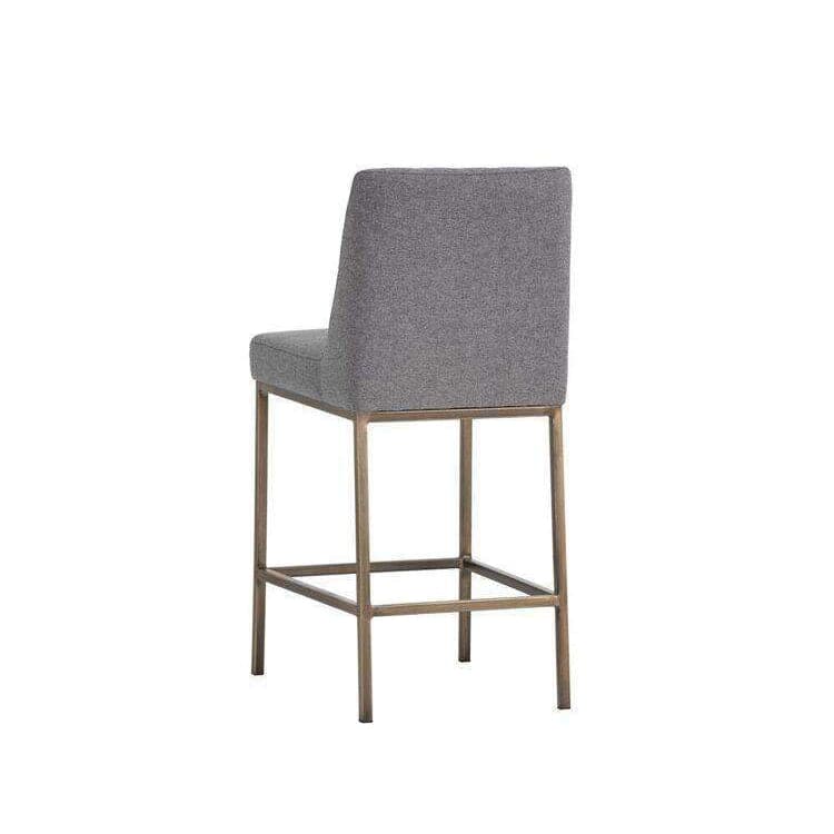 Leighland Counter Stool - Fabric-Sunpan-SUNPAN-102822-Bar StoolsLight Grey-8-France and Son