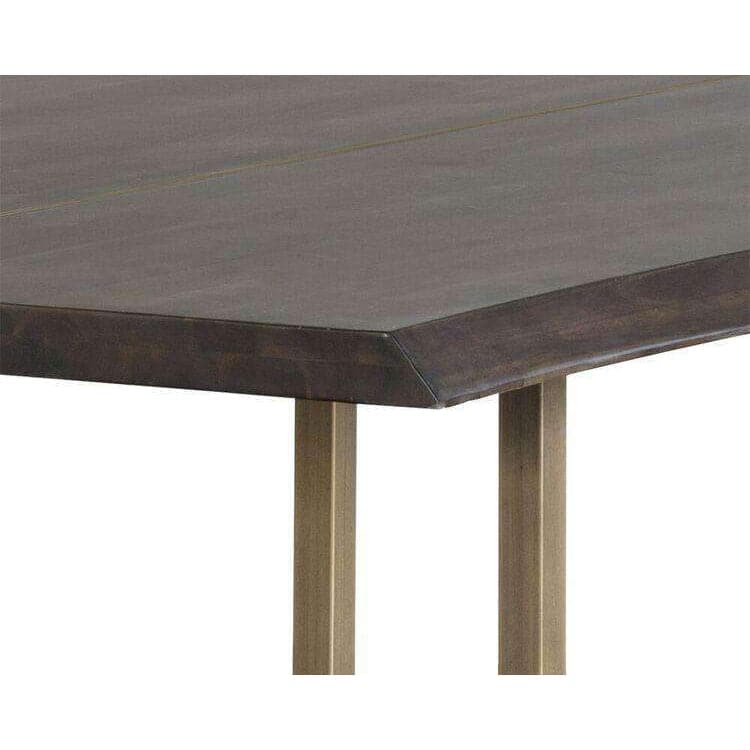 Donnelly Dining Table-Sunpan-SUNPAN-103315-Dining TablesAntique Brass-Dark Mango-6-France and Son