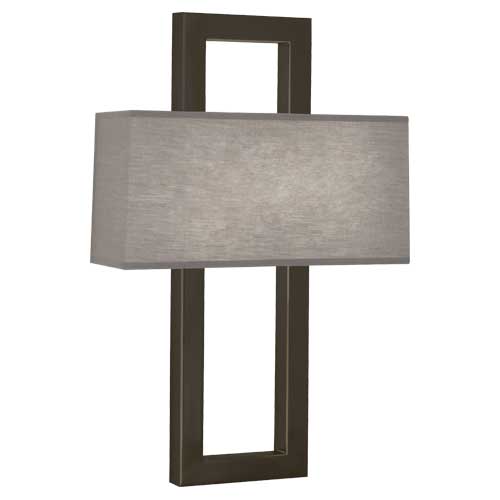 Doughnut Wall Sconce-Robert Abbey Fine Lighting-ABBEY-Z115G-Outdoor Wall SconcesSmoke Gray Shade-Deep Patina Bronze Finish-6-France and Son