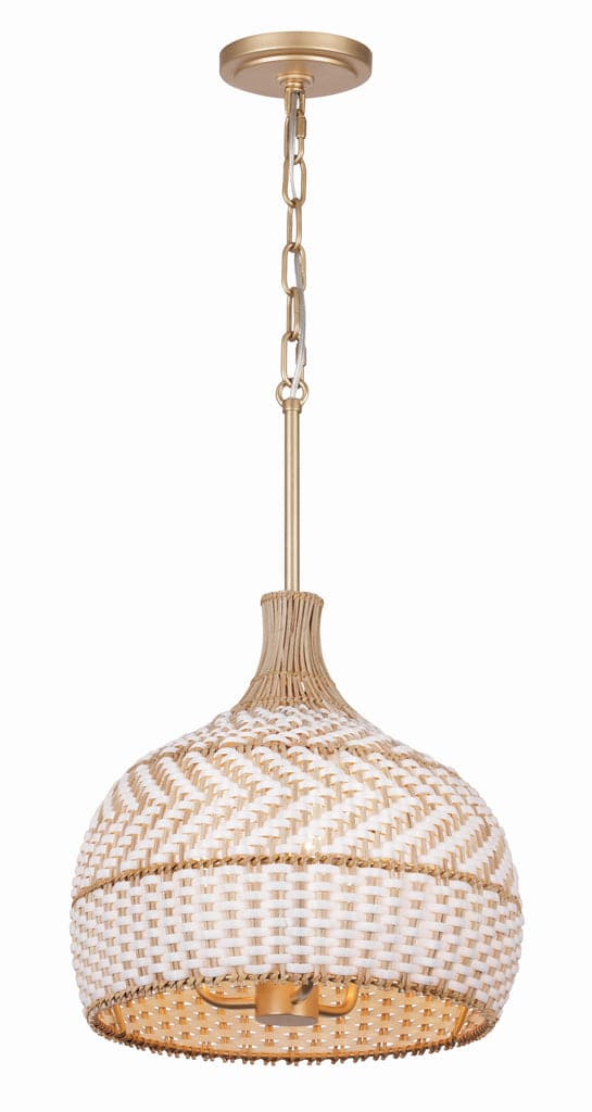 Zanzibar 3 Light Soft Gold Pendant-Crystorama Lighting Company-CRYSTO-ZAN-9003-SG-Pendants-2-France and Son