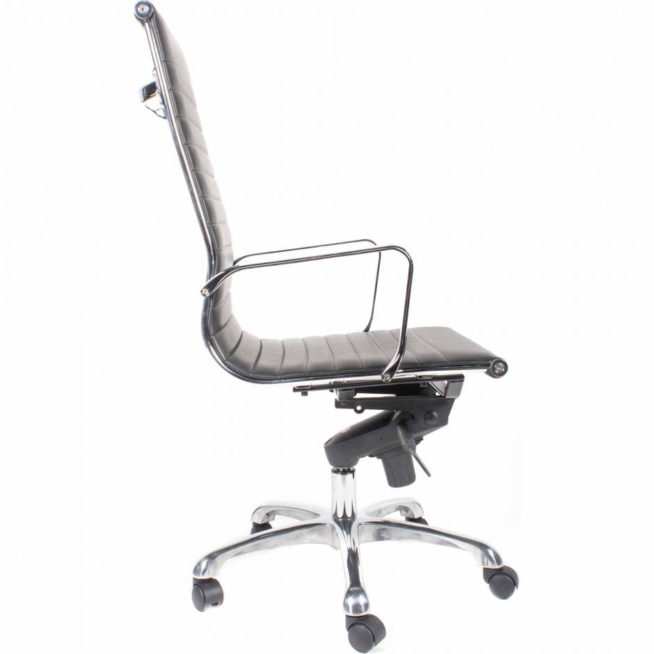 Omega Swivel Office Chair High Back Black-Moes-MOE-ZM-1001-02-Task Chairs-3-France and Son