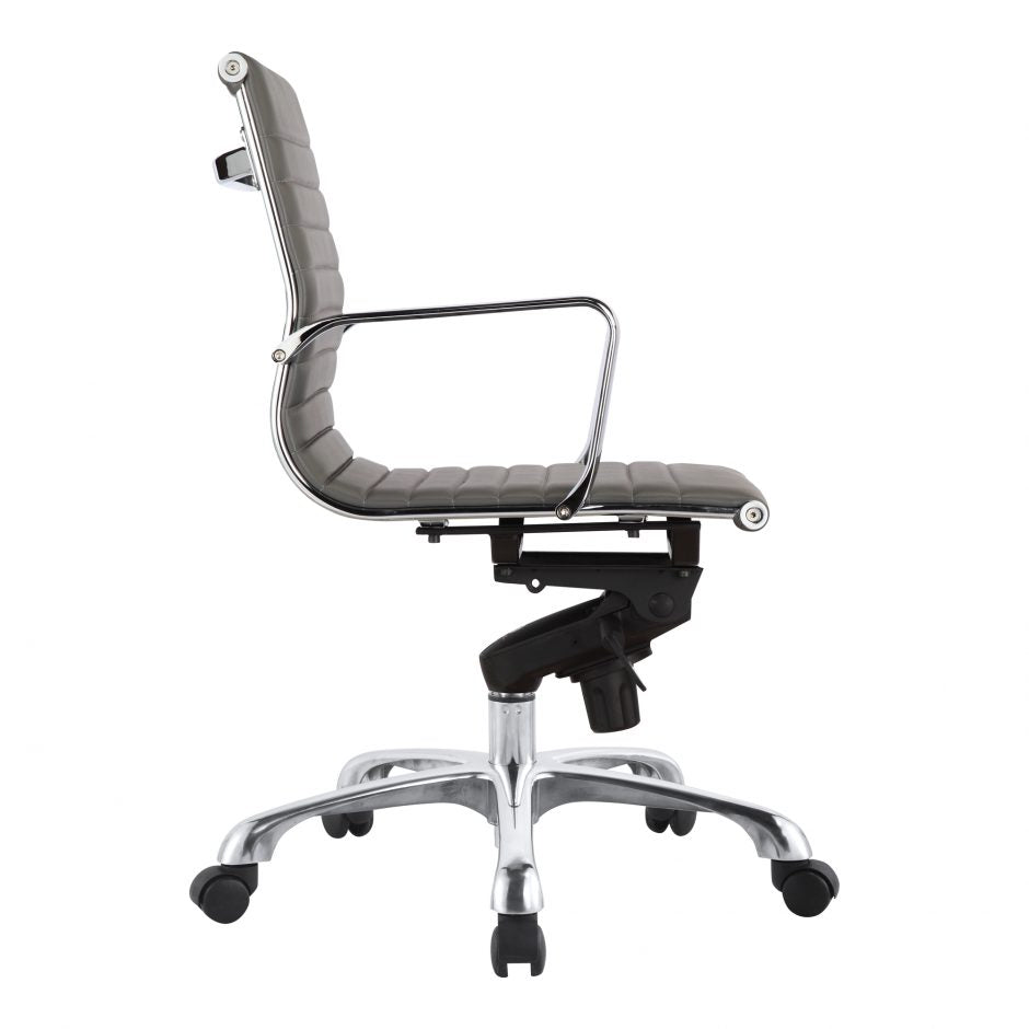 Omega Swivel Office Chair Low Back Grey-Moes-MOE-ZM-1002-29-Task Chairs-3-France and Son