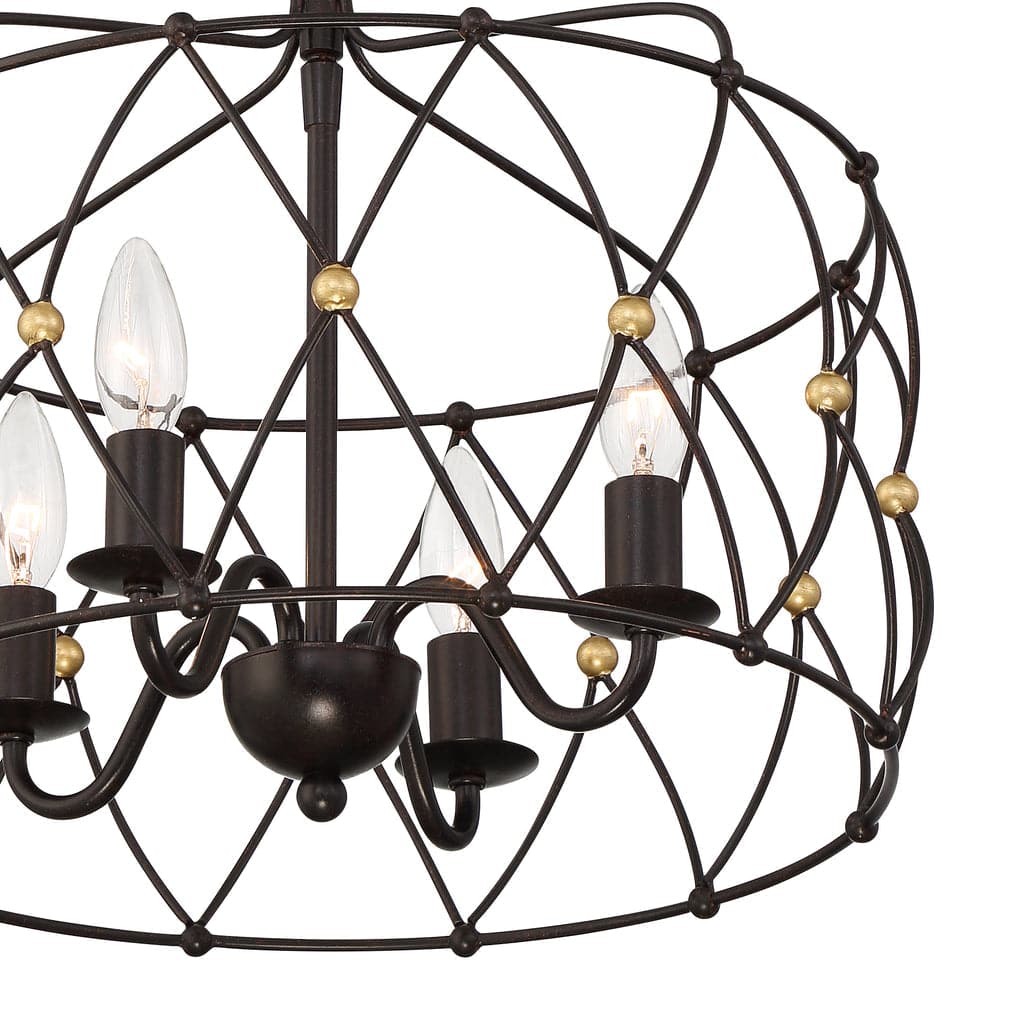 Zucca 4 Light Lantern-Crystorama Lighting Company-CRYSTO-ZUC-A9030-EB-GA-Chandeliers-3-France and Son