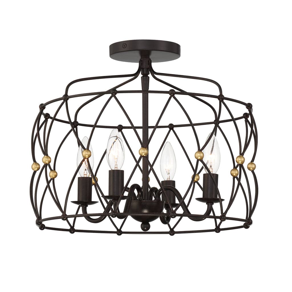 Zucca 4 Light Ceiling Mount-Crystorama Lighting Company-CRYSTO-ZUC-A9030-EB-GA_CEILING-Chandeliers-1-France and Son