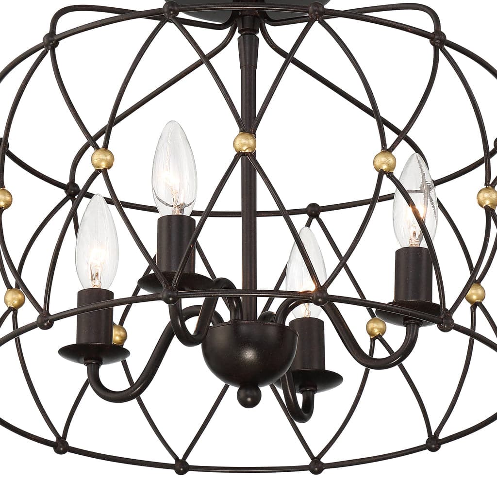 Zucca 4 Light Ceiling Mount-Crystorama Lighting Company-CRYSTO-ZUC-A9030-EB-GA_CEILING-Chandeliers-2-France and Son