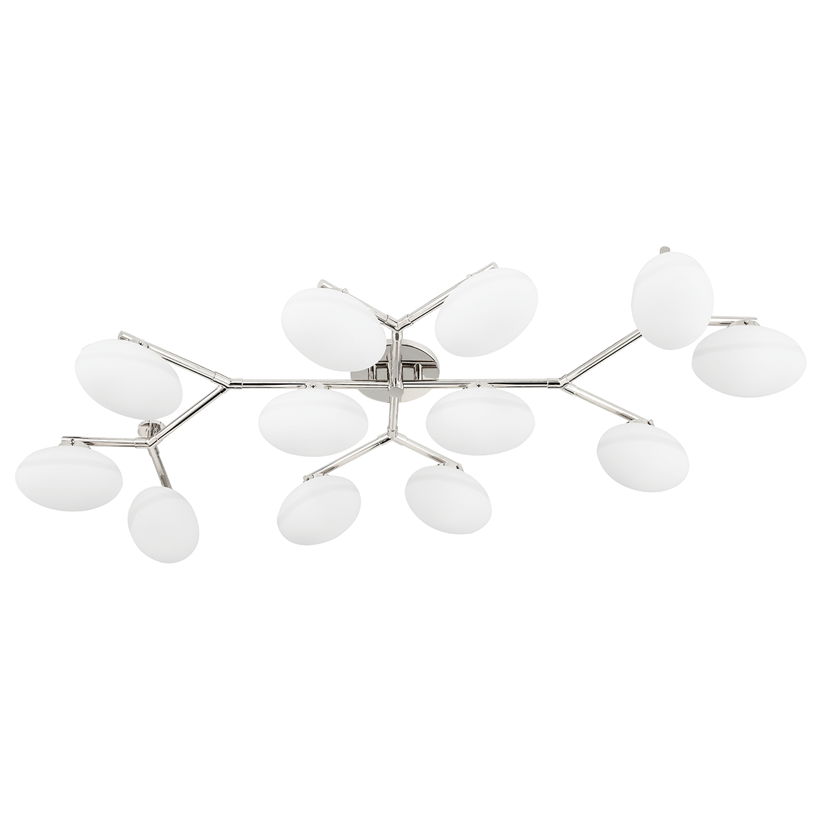 Wagner 12 Light Semi Flush-Hudson Valley-HVL-5559-PN-PendantsPolished Nickel-3-France and Son