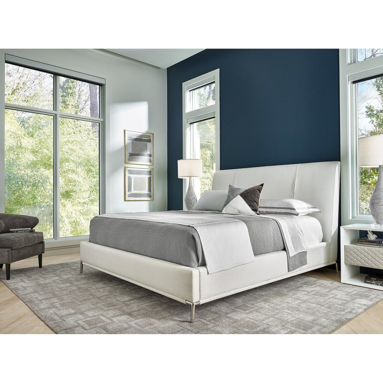 Modern Conway Bed-Universal Furniture-UNIV-964320B-BedsKing-2-France and Son