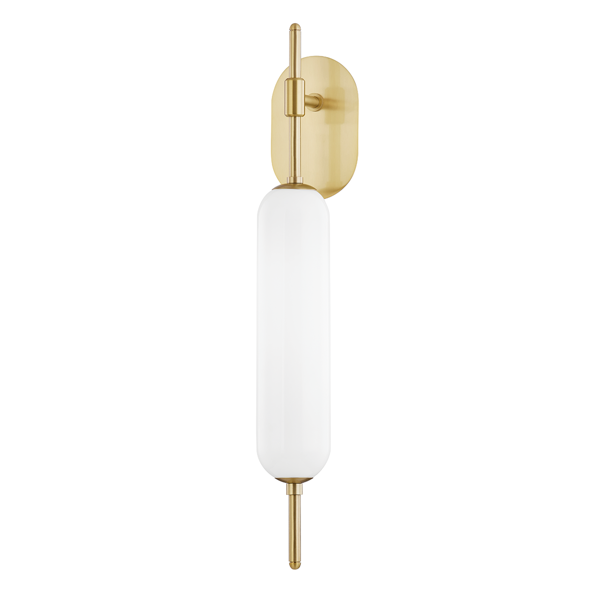 Miley 1 Light Wall Scone-Mitzi-HVL-H373101-AGB-Wall LightingAged Brass-1-France and Son