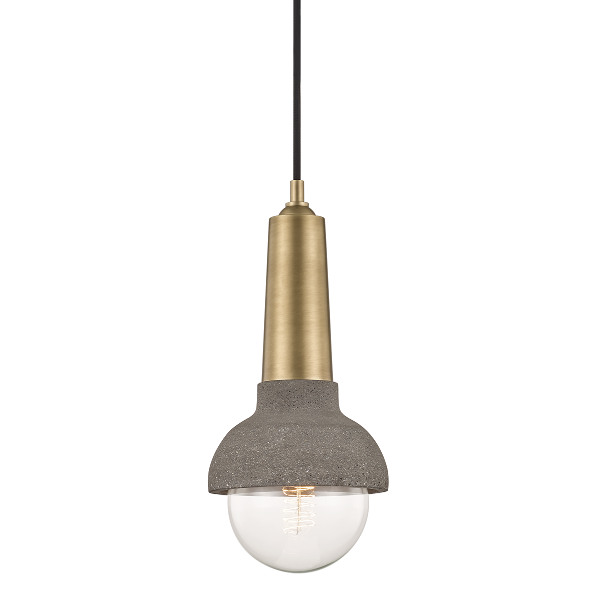 Macy 1 Light Pendant-Mitzi-HVL-H304701-AGB-PendantsAged Brass-1-France and Son