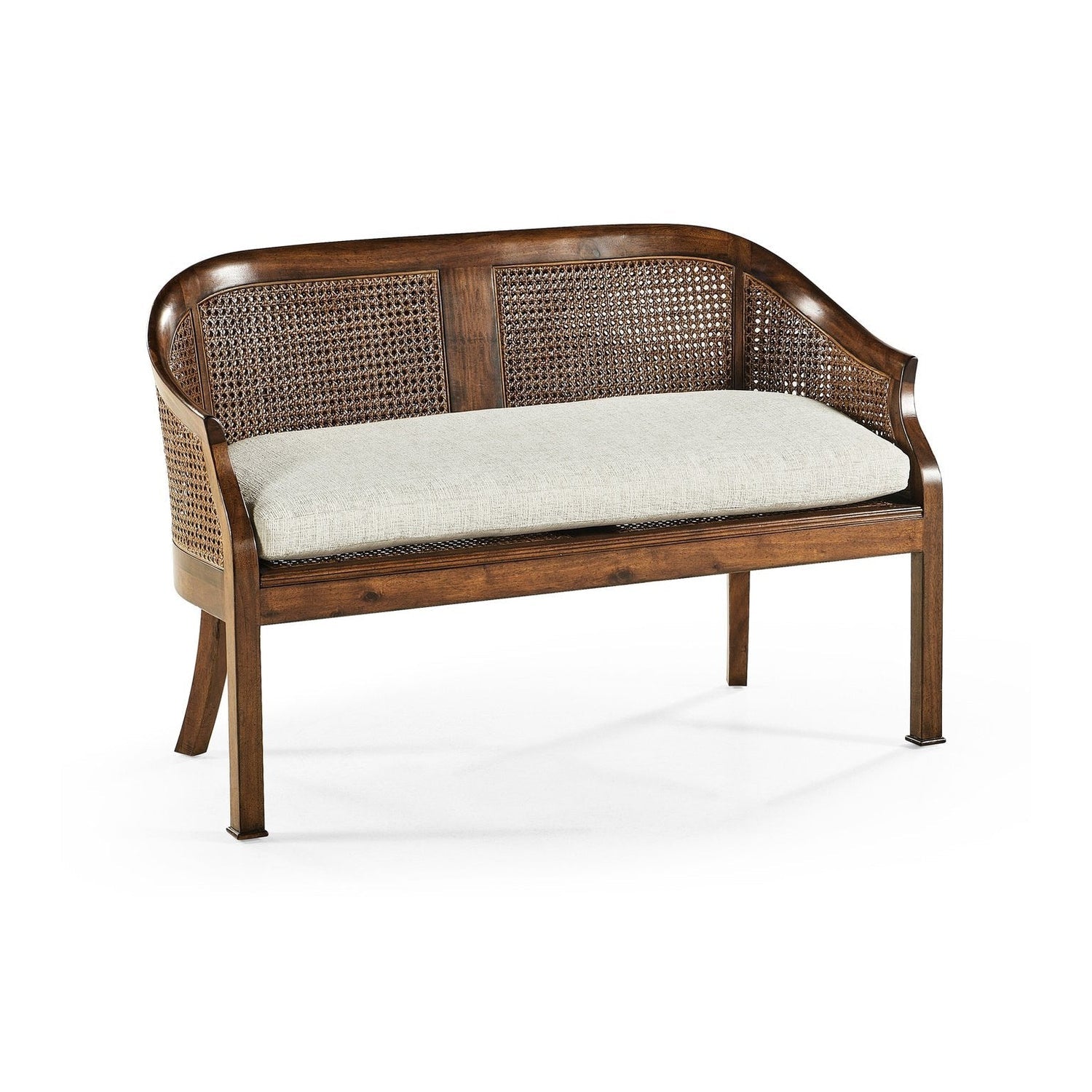 Walnut 2-Seater Salon Settee Cane Back-Jonathan Charles-JCHARLES-492247-WAL-F400-SofasShambala-6-France and Son