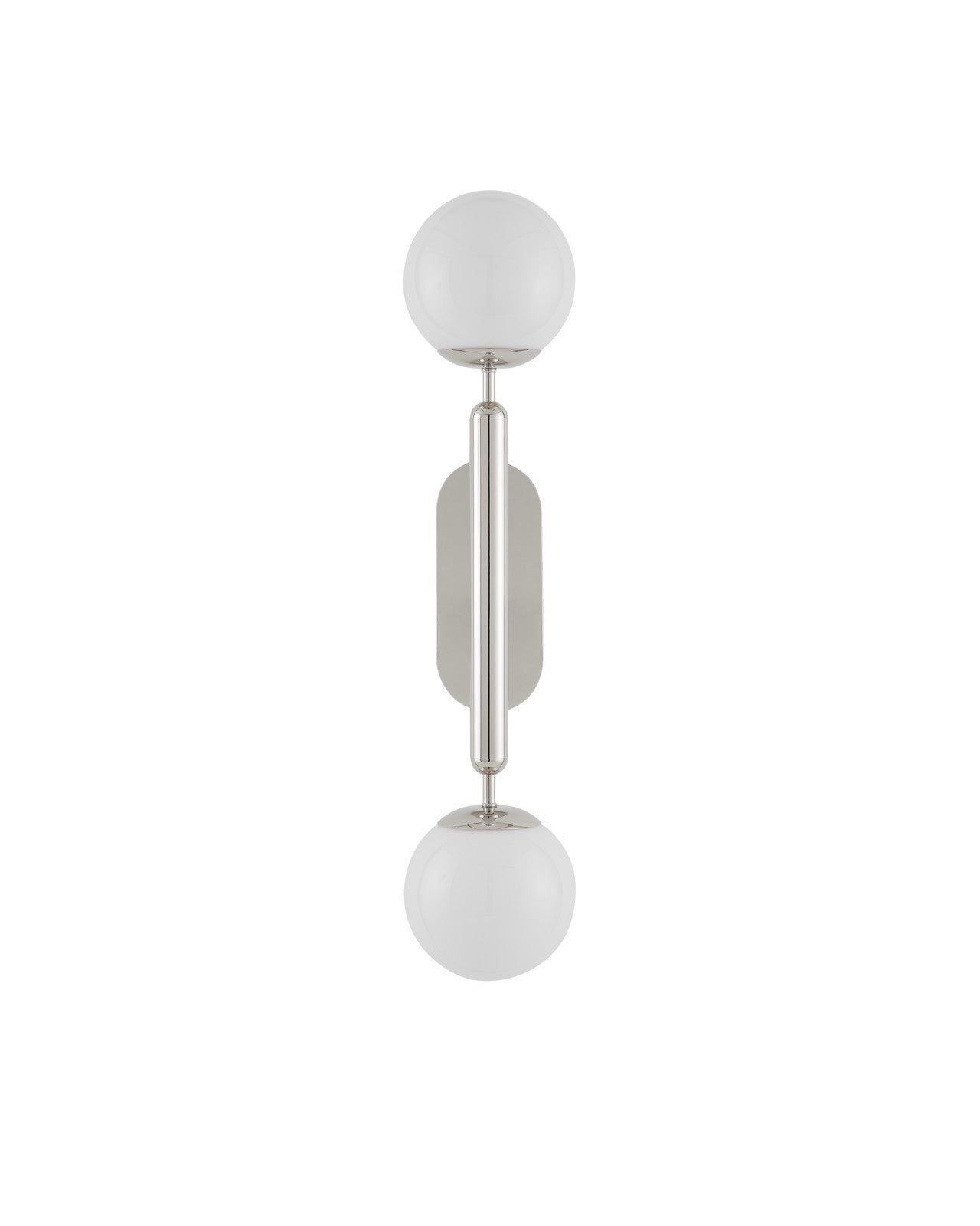 Barbican Double-Light Nickel Wall Sconce