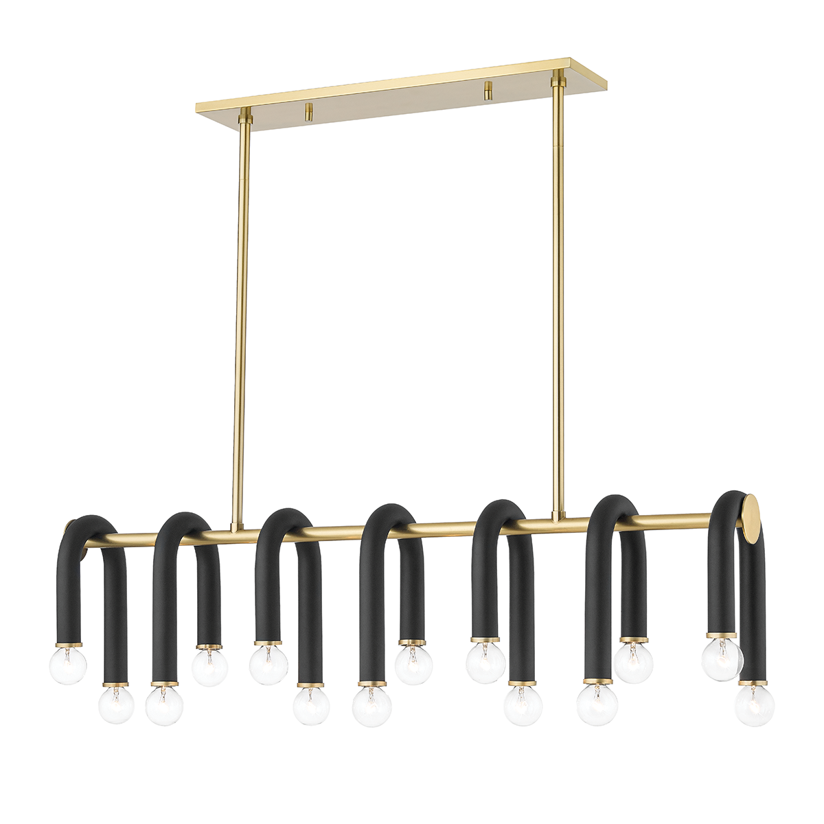 Whit 14 Light Chandelier-Mitzi-HVL-H382914-AGB/BK-ChandeliersAged Brass-1-France and Son