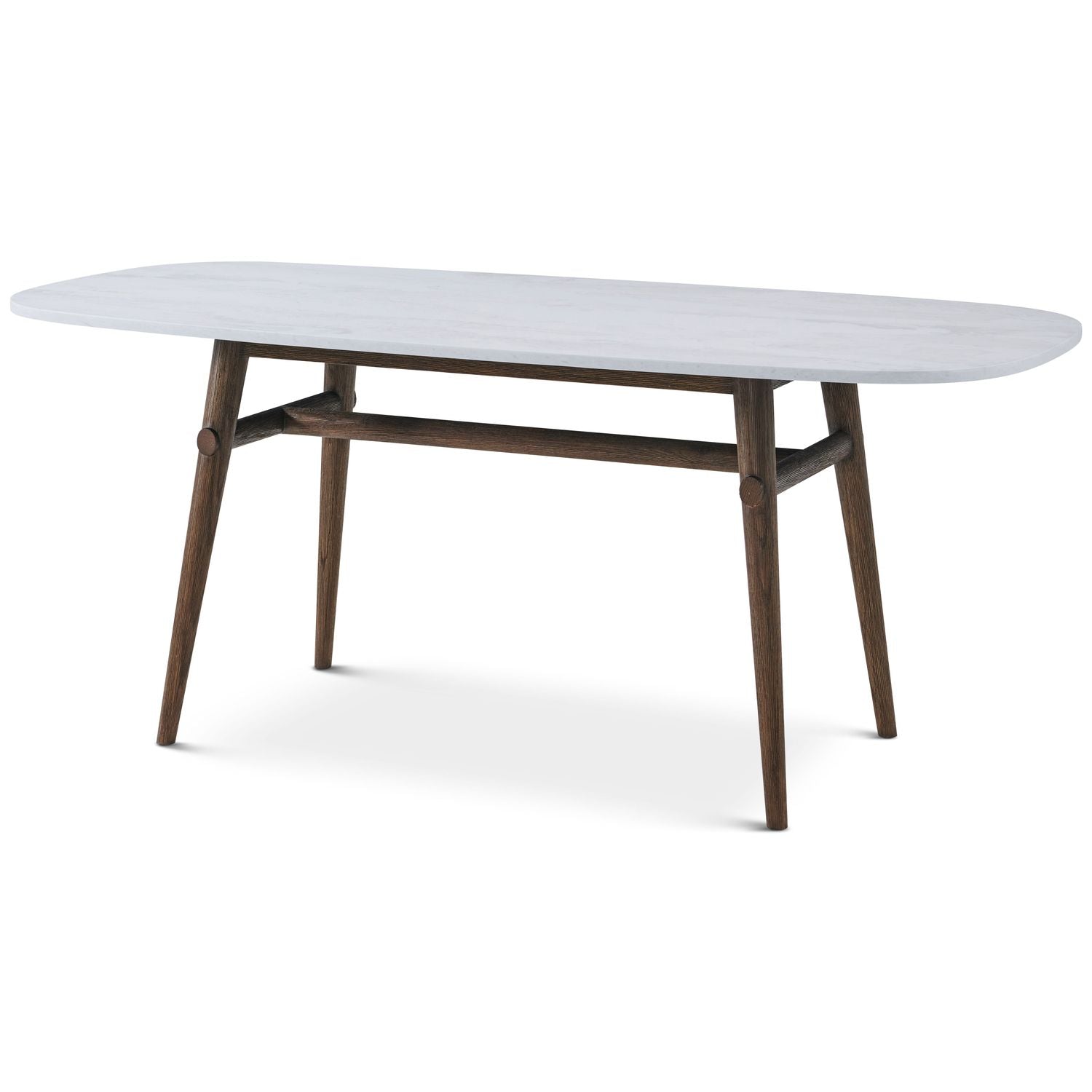 Madrid Quartz Oval Dining Table