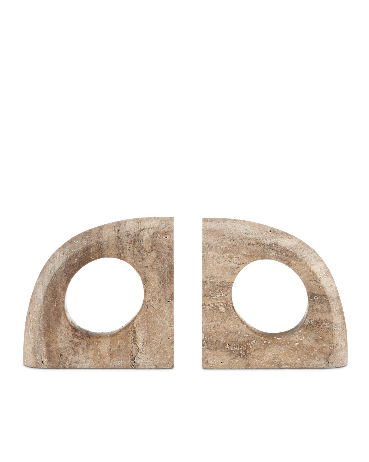 Russo Travertine Object Set of 2