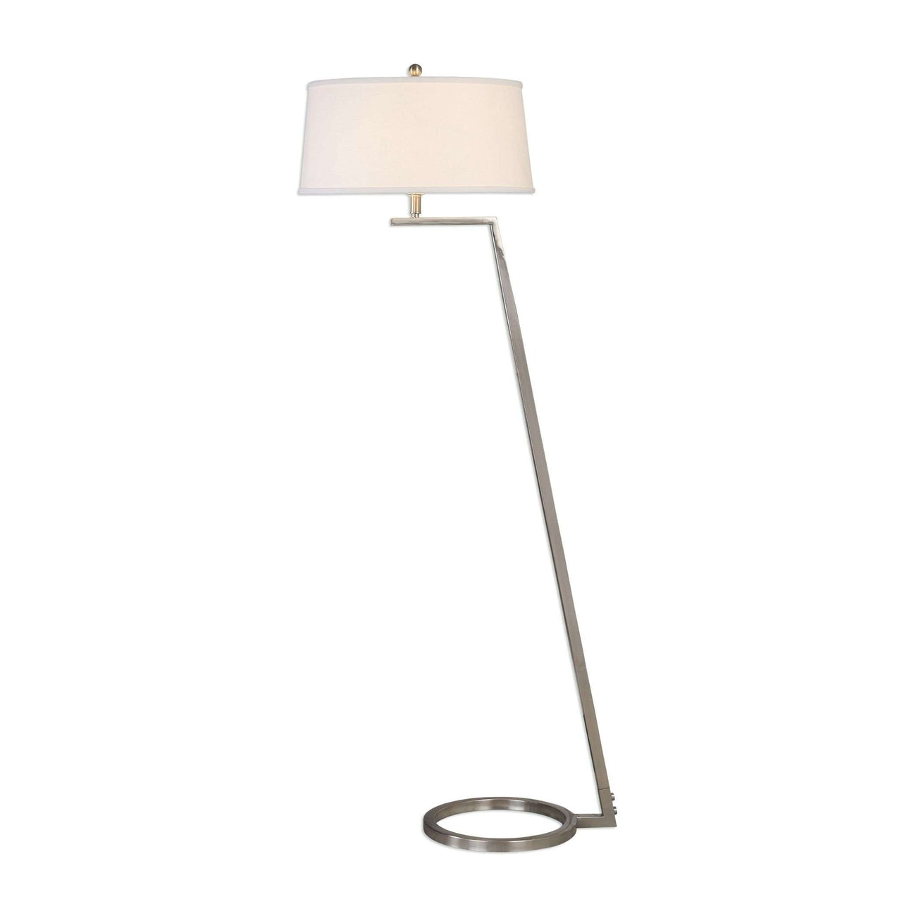 Ordino Modern Nickel Floor Lamp-Uttermost-UTTM-28108-Floor Lamps-1-France and Son
