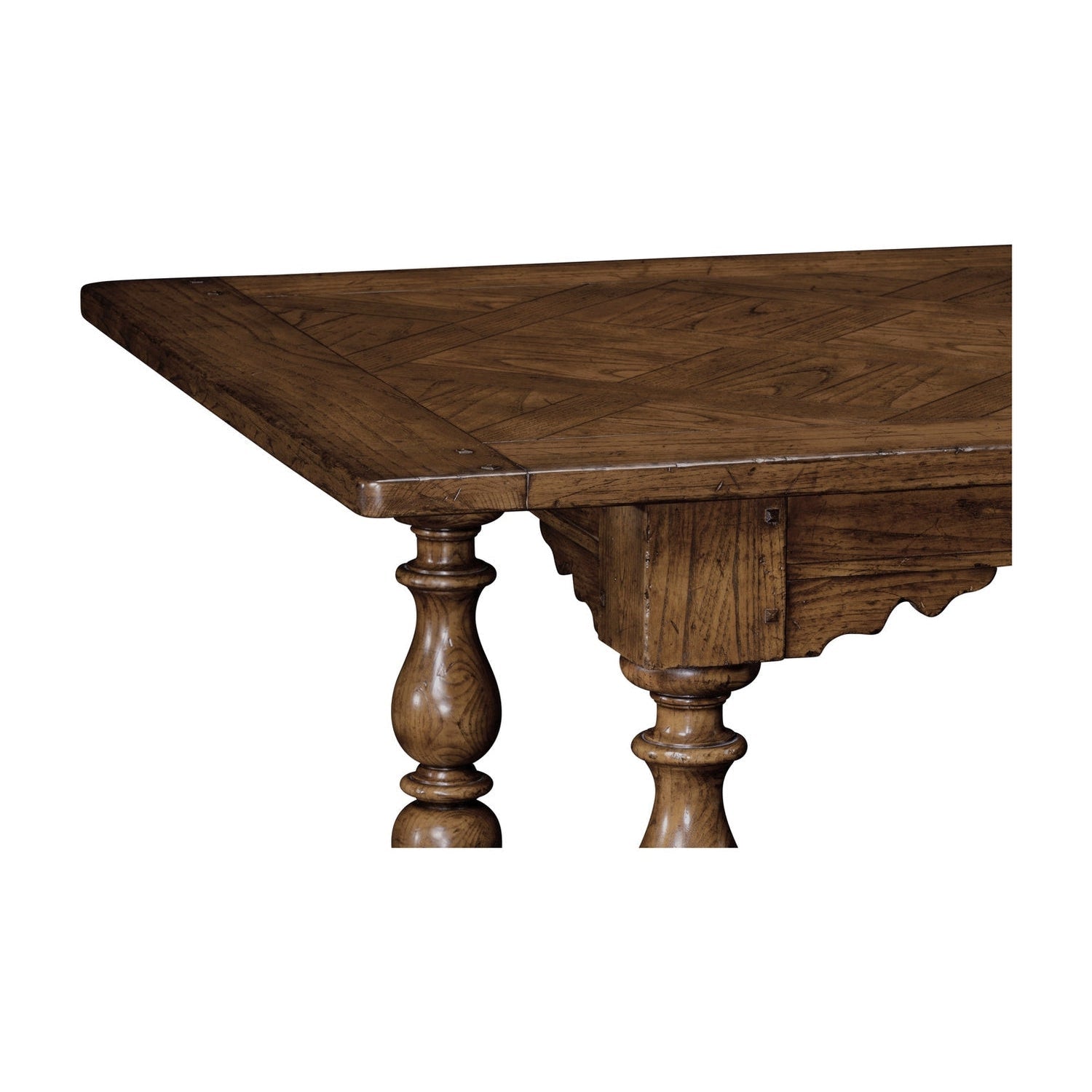 105" Warm Chestnut Library Dining Table-Jonathan Charles-JCHARLES-540058-105L-WMC-Dining Tables-2-France and Son