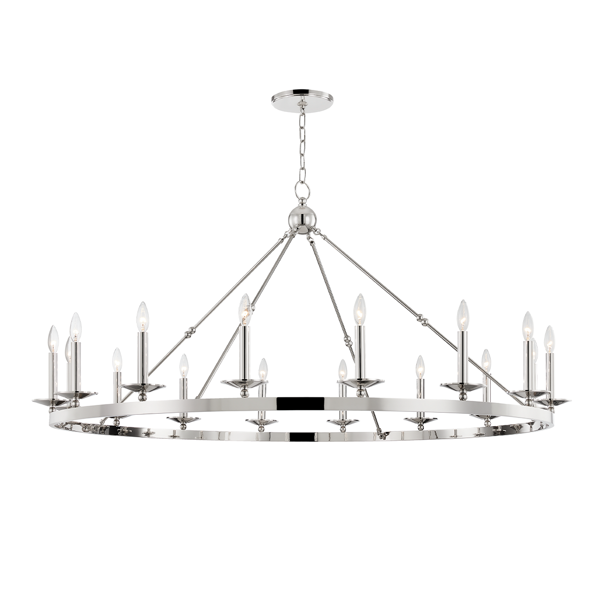 Allendale 16 Light Chandelier-Hudson Valley-HVL-3216-PN-ChandeliersPolished Nickel-3-France and Son