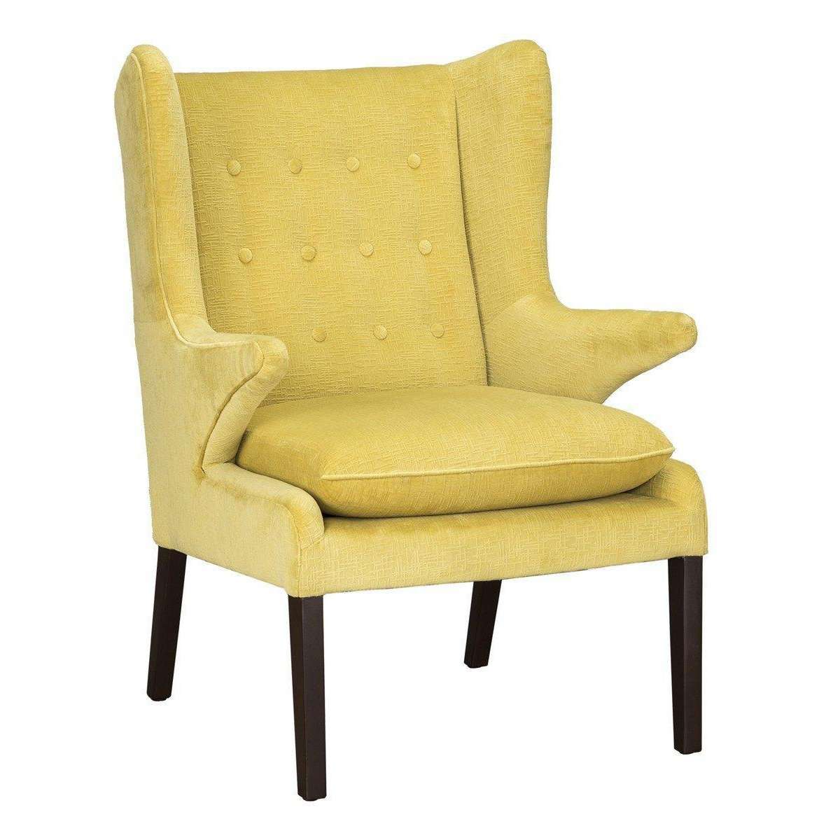 Clover Accent Chair Mustard-Classic Home-CLASSIC-5350526-Lounge Chairs-1-France and Son
