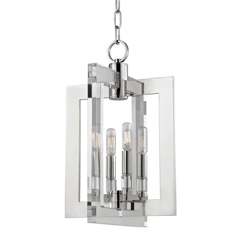 Wellington 4 Light Pendant-Hudson Valley-HVL-9312-PN-PendantsPolished Nickel-2-France and Son