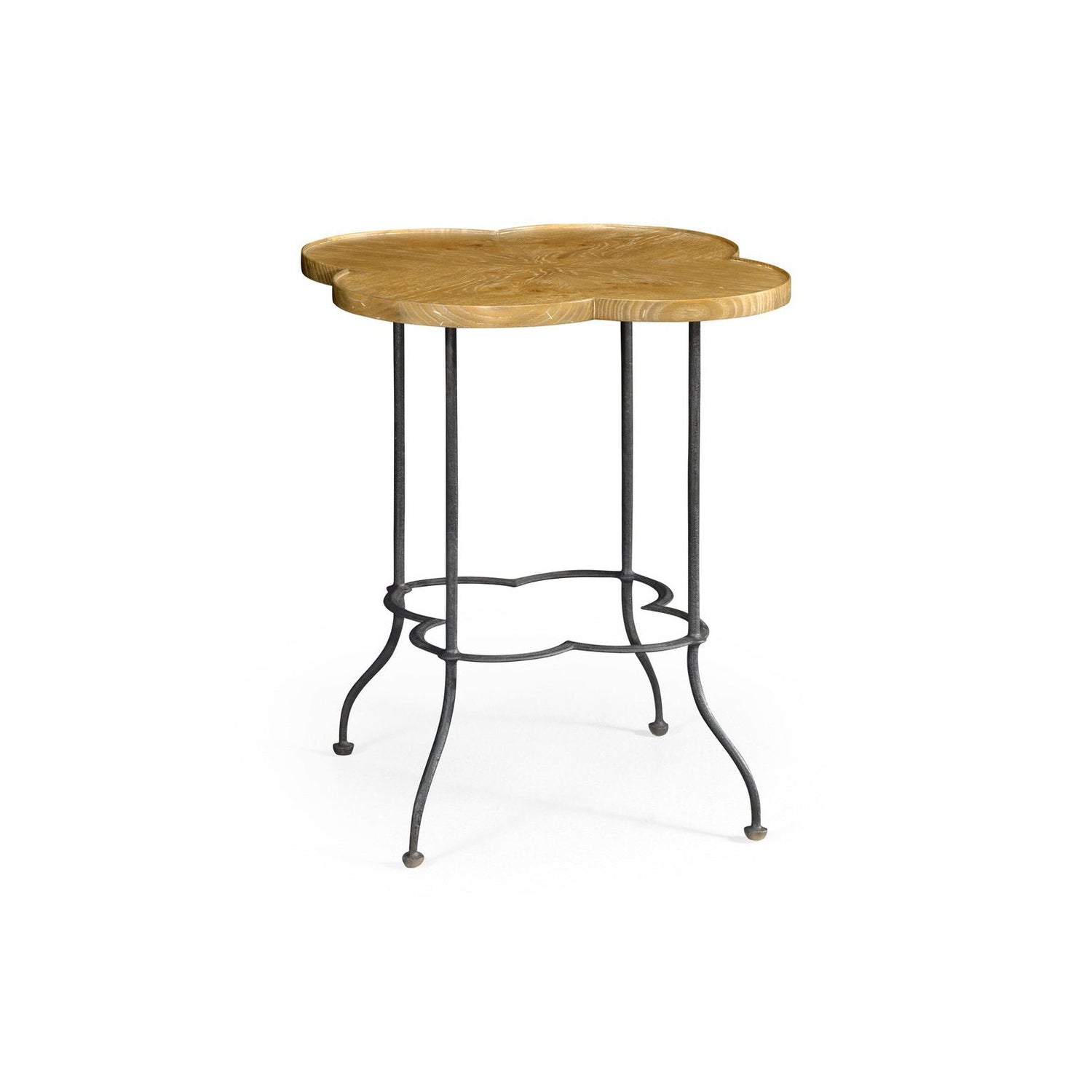 Quatrefoil Lamp Table-Jonathan Charles-JCHARLES-491160-LBC-Side TablesLight Brown Chestnut-6-France and Son