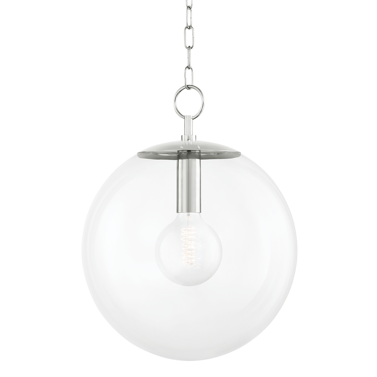 Juliana 1 Light Pendant-Mitzi-HVL-H609701L-PN-PendantsPolished Nickel-3-France and Son