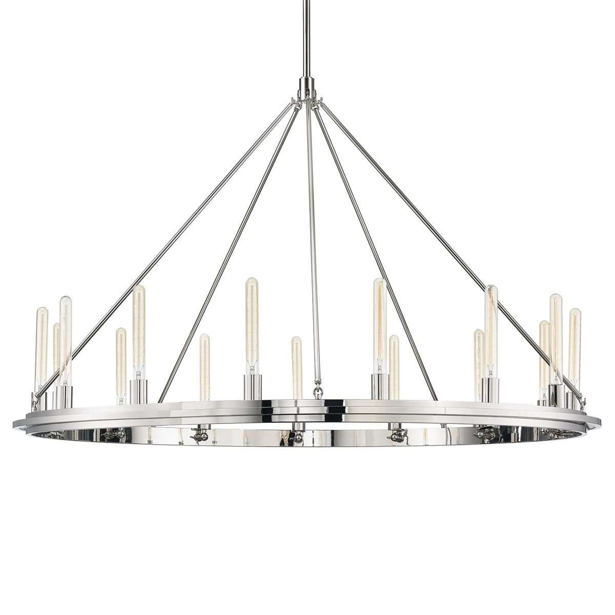 Chambers 15 Light Pendant-Hudson Valley-HVL-2758-PN-PendantsSilver-3-France and Son