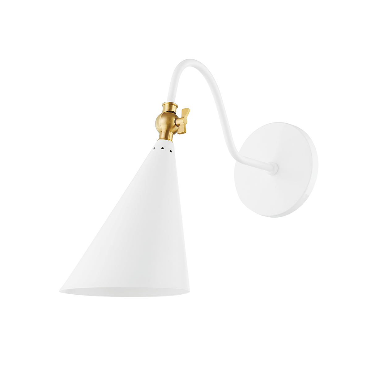 Lupe 1 Light Wall Sconce-Mitzi-HVL-H285101-AGB/SWH-Outdoor Wall SconcesAged Brass / Soft White-3-France and Son