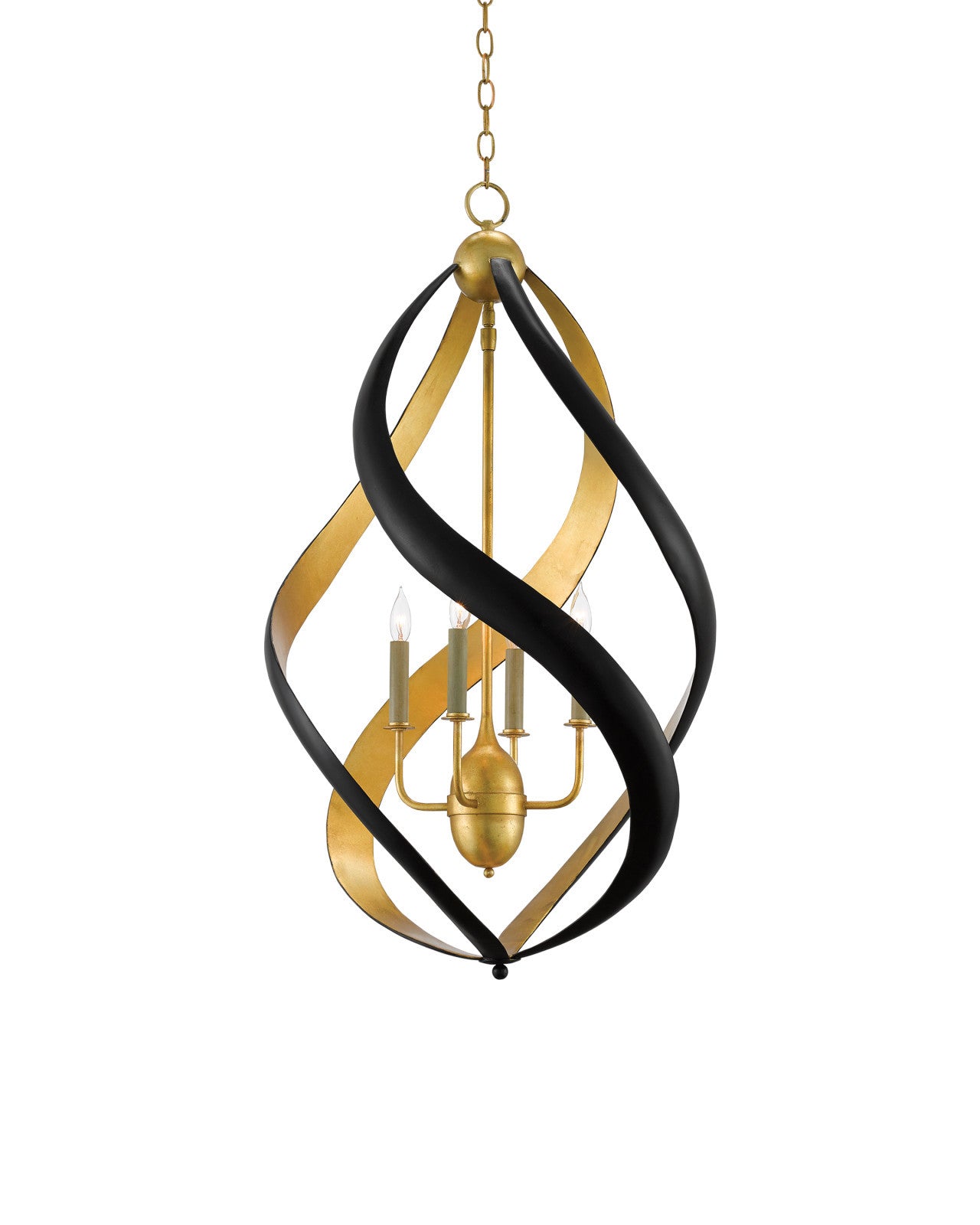 Trephine Black & Gold Chandelier