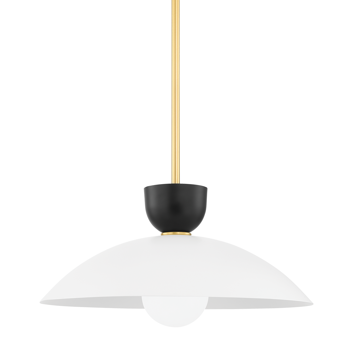 Whitley 1 Light Large Pendant-Mitzi-HVL-H481701L-AGB-PendantsAged Brass-1-France and Son