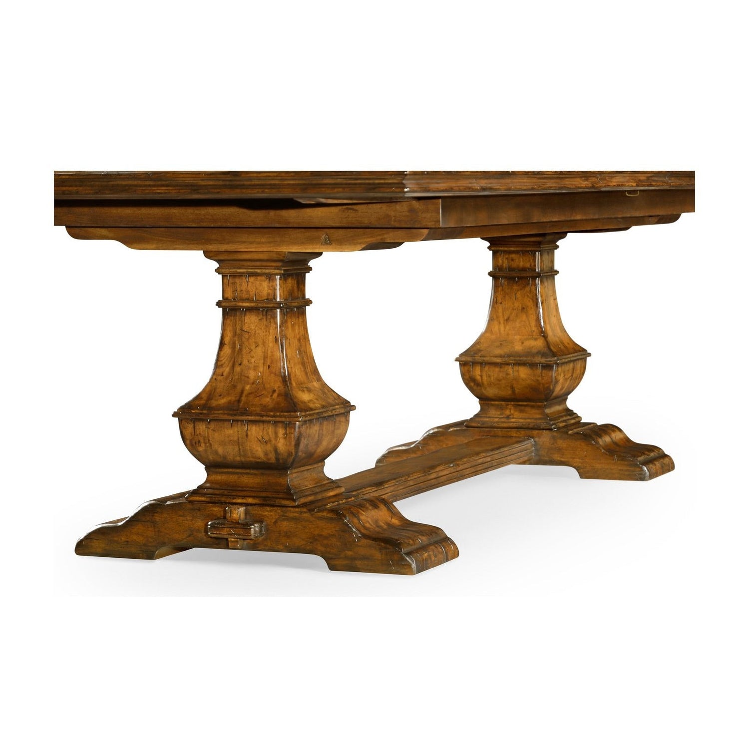 Casual Extending Dining Table-Jonathan Charles-JCHARLES-491169-86L-CFW-Dining TablesCountry Walnut-4-France and Son