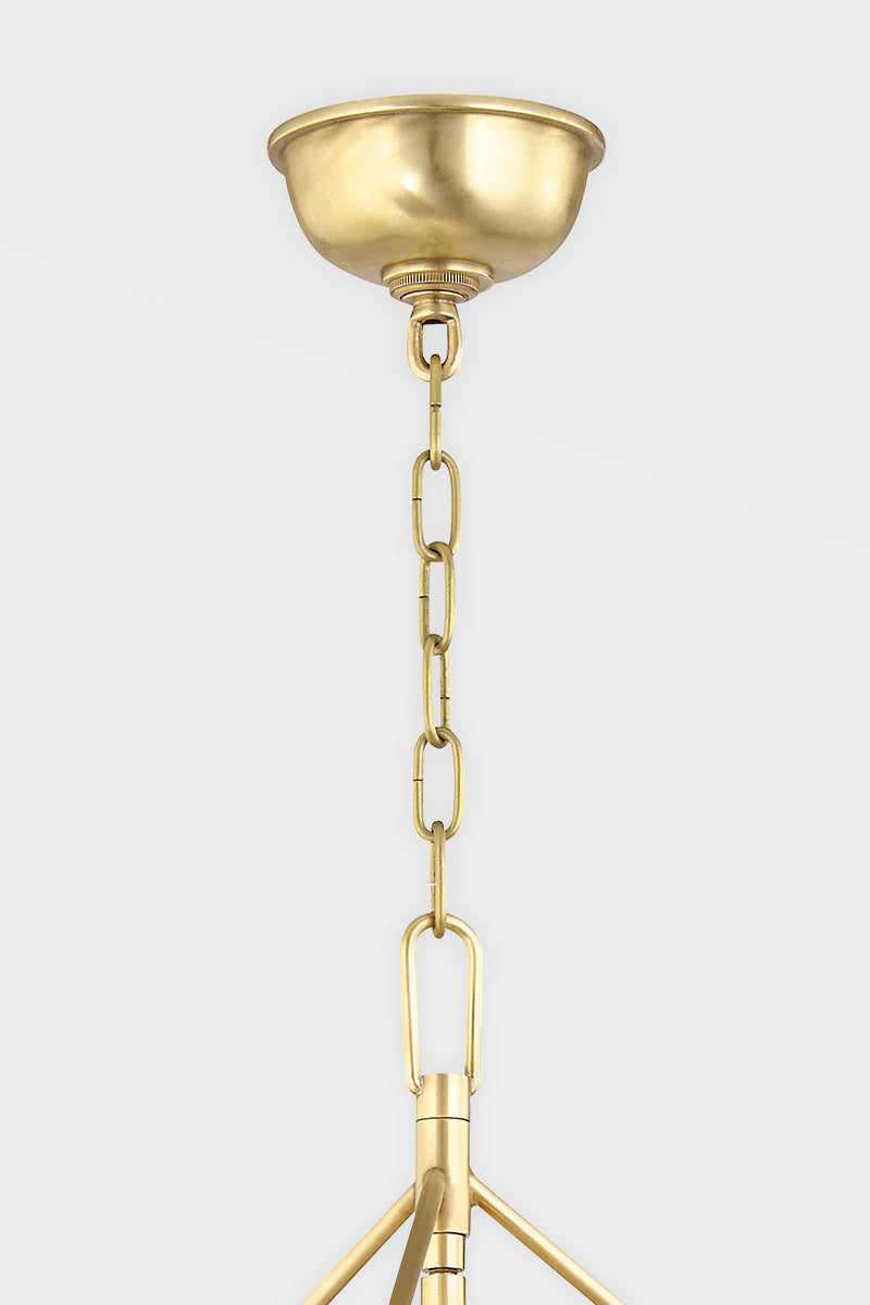 Roundout 15 Light Chandelier-Hudson Valley-HVL-1255-AGB/BK-ChandeliersAged Brass-5-France and Son