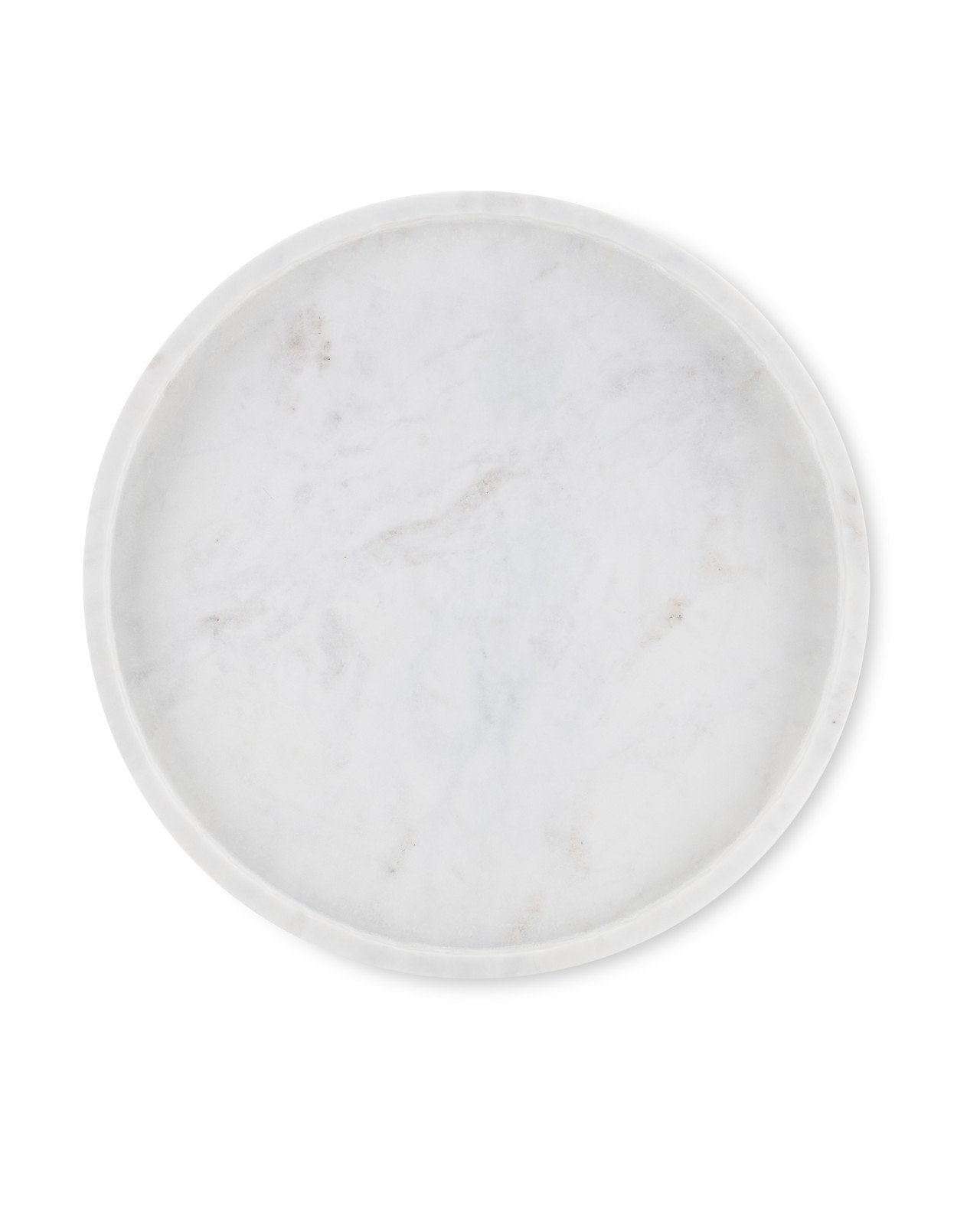 Freya Large White Marble Tray