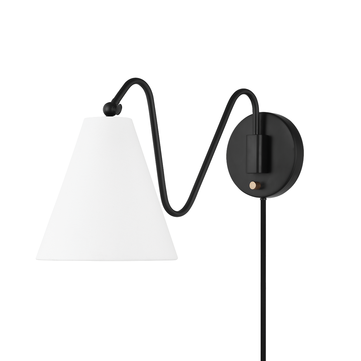 Onda 1 Light Portable Wall Sconce-Mitzi-HVL-HL699101-SBK-Table LampsSoft Black-2-France and Son