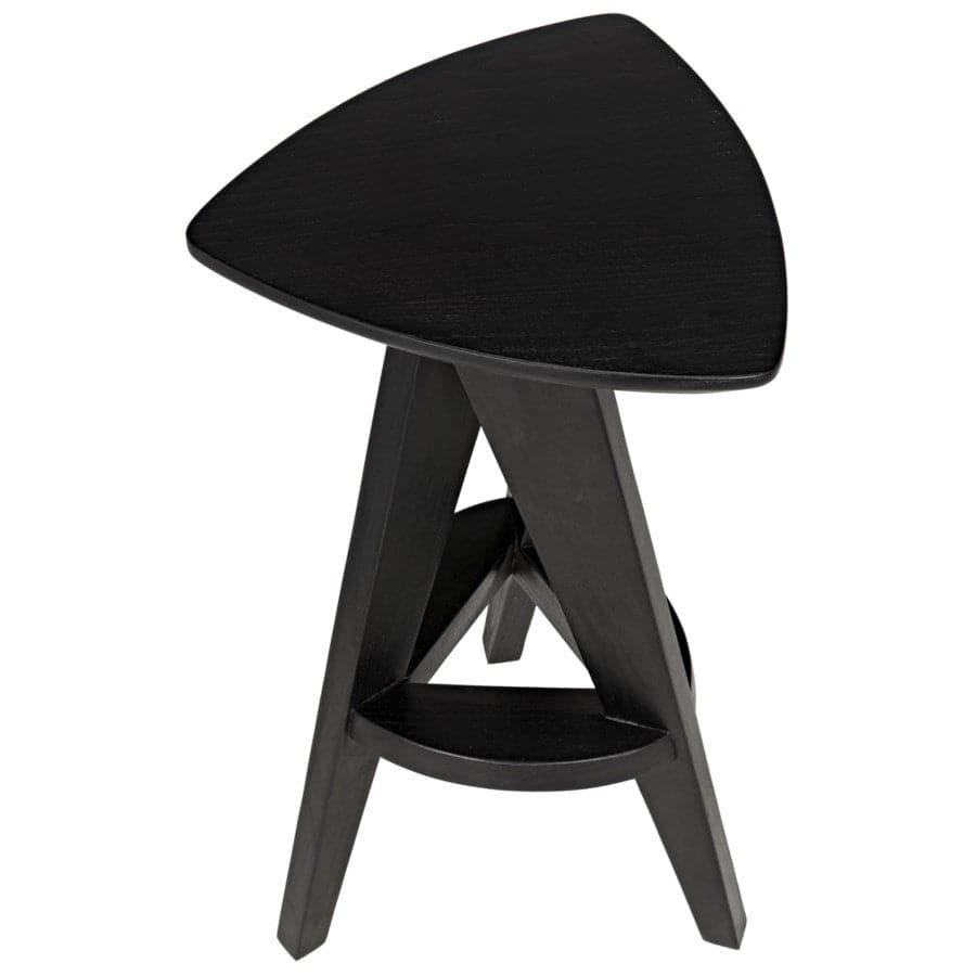 Twist Counter Stool, Charcoal Black-Noir-NOIR-AE-17CHBS-Bar Stools-3-France and Son