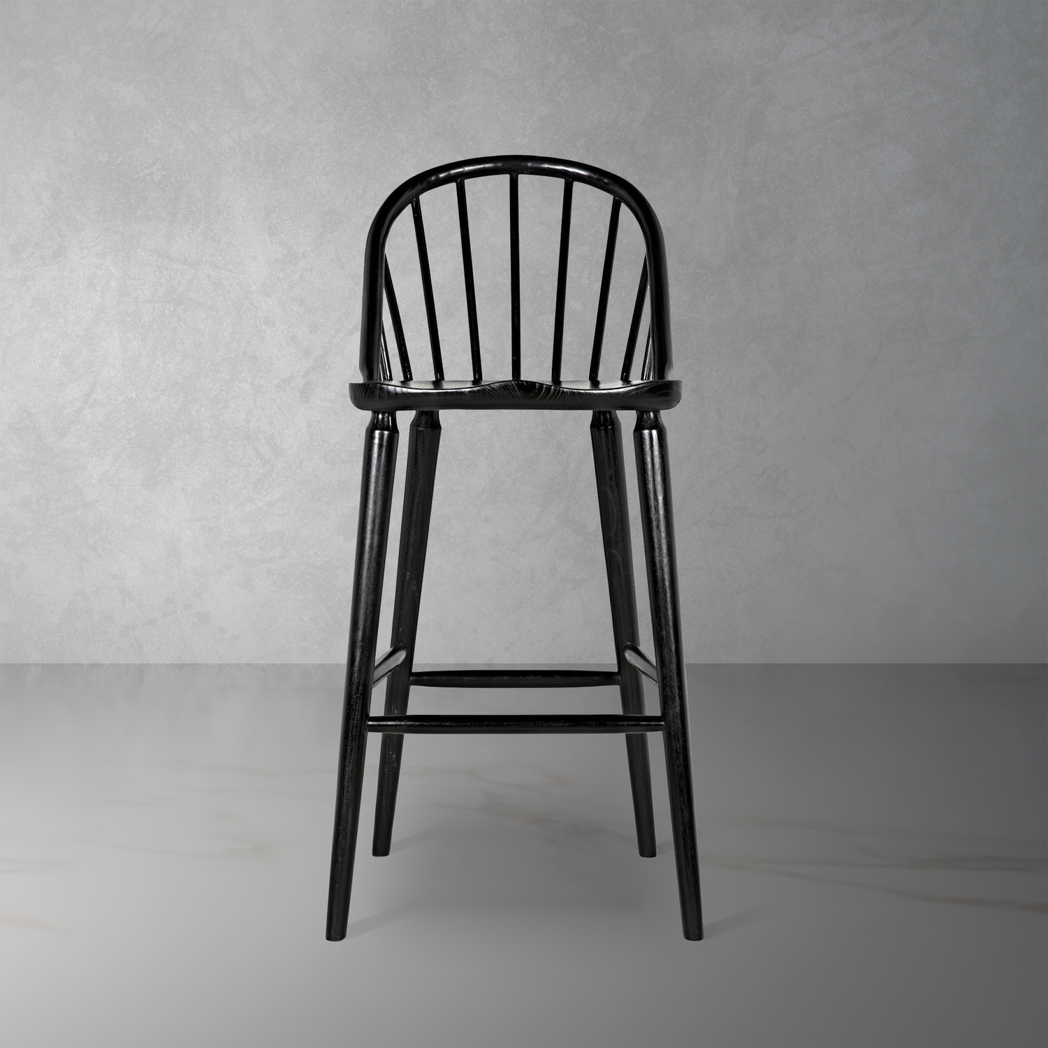 Gloster Bar Chair in Charcoal Black-Noir-STOCKR-NOIR-AE-218CHB-L-Bar Stools-1-France and Son