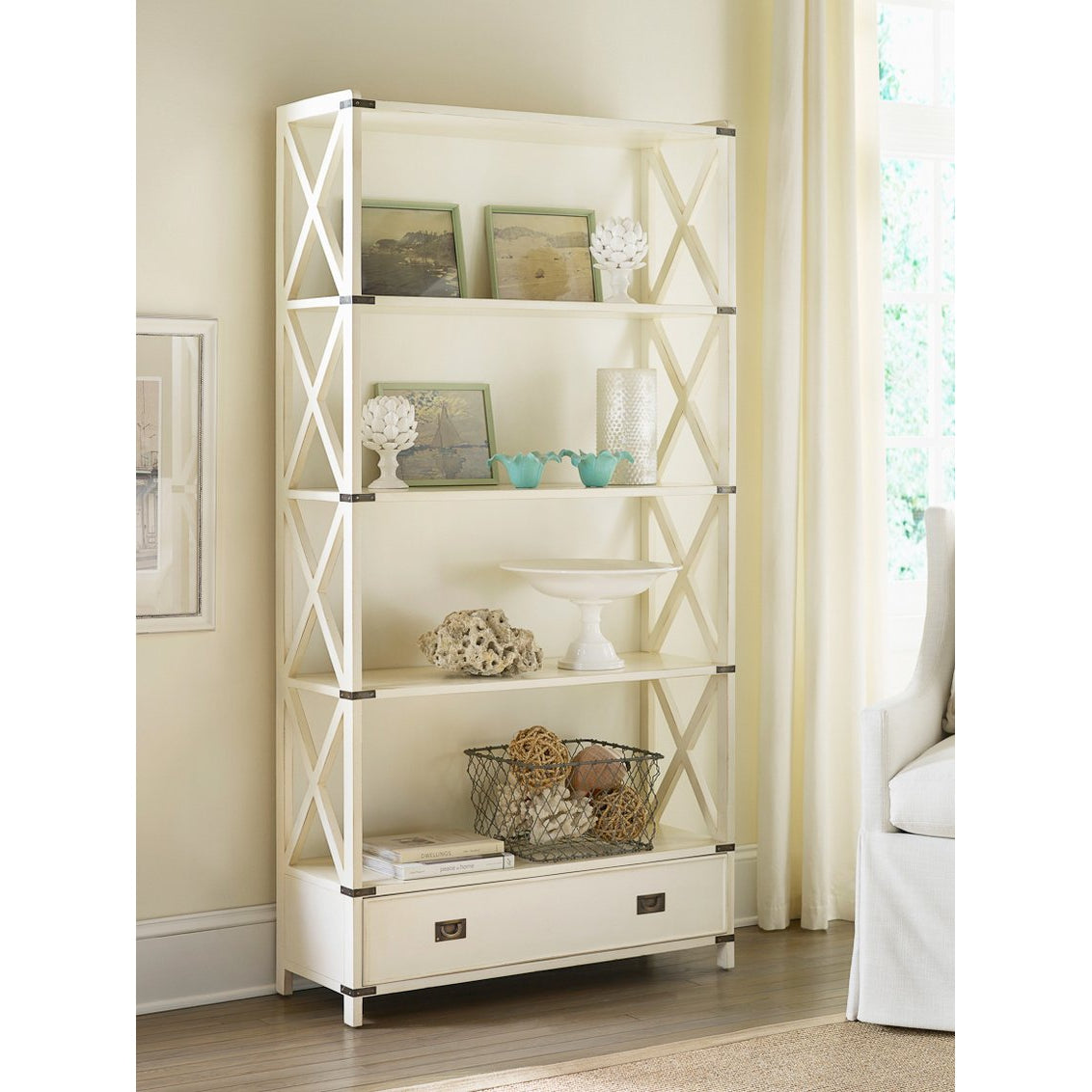 Arundel Bookcase-Somerset Bay Home-SBH-SB251-Bookcases & Cabinets-1-France and Son
