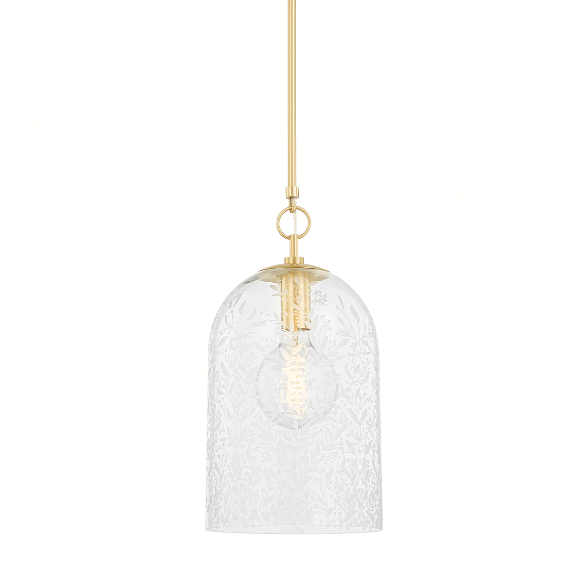 Belleville 1 Light Pendant - Small-Hudson Valley-HVL-7510-AGB-PendantsAged Brass-1-France and Son