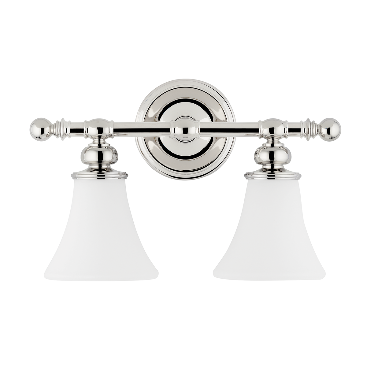 Weston 2 Light Bath Bracket-Hudson Valley-HVL-4502-PN-Bathroom LightingPolished Nickel-1-France and Son