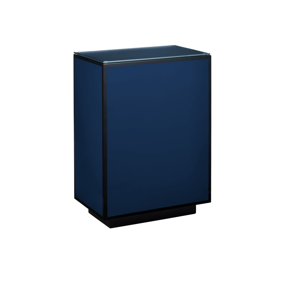Navy Lacquer Side Table