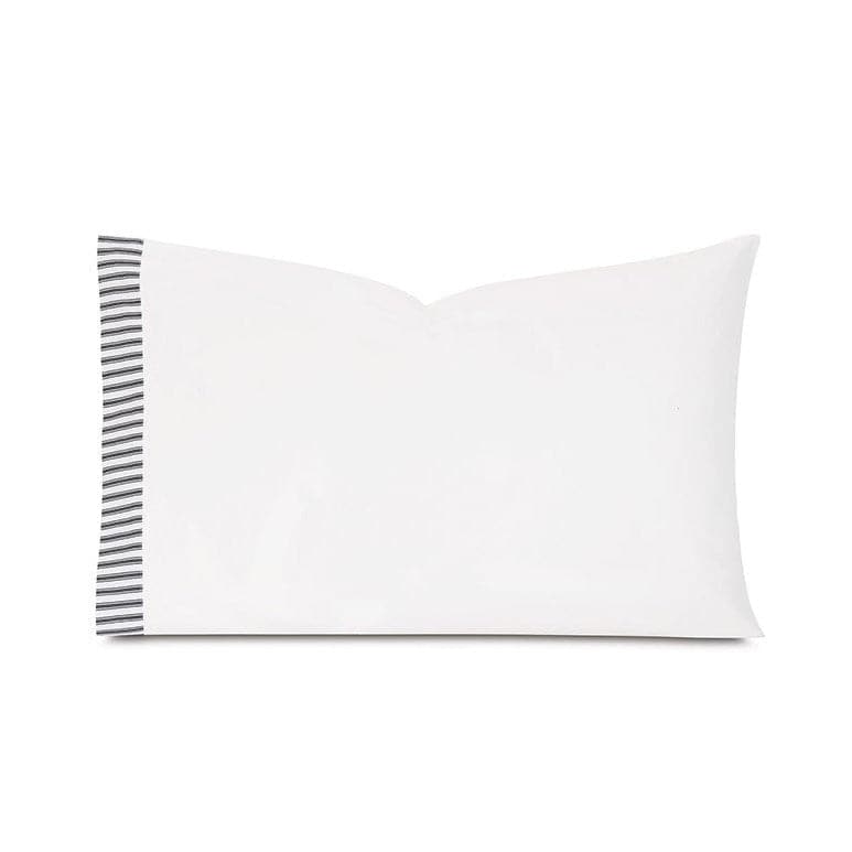 Blass Ticking Pillowcase-Eastern Accents-EASTACC-AH-QNS-01BL-BeddingBlack-Queen-1-France and Son