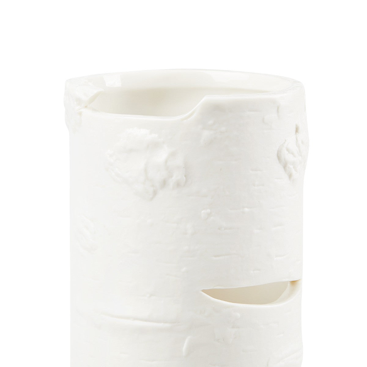 Aspen Medium Vase, Blanc de Chine