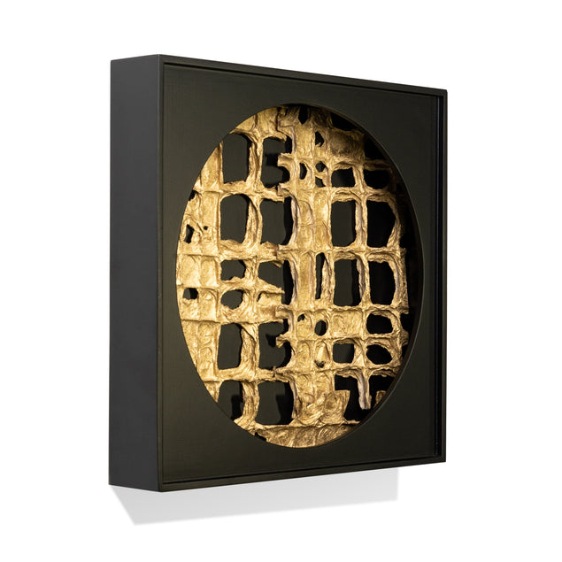 Shadow Box, Set of 2-Gold Leaf Design Group-GOLDL-ART9343-DecorDigital Paper Gold-2-France and Son
