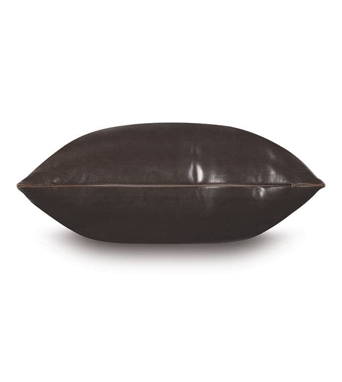 MUSE VEGAN LEATHER DECORATIVE PILLOW-Eastern Accents-EASTACC-ATE-1209-PillowsCoffee-2-France and Son