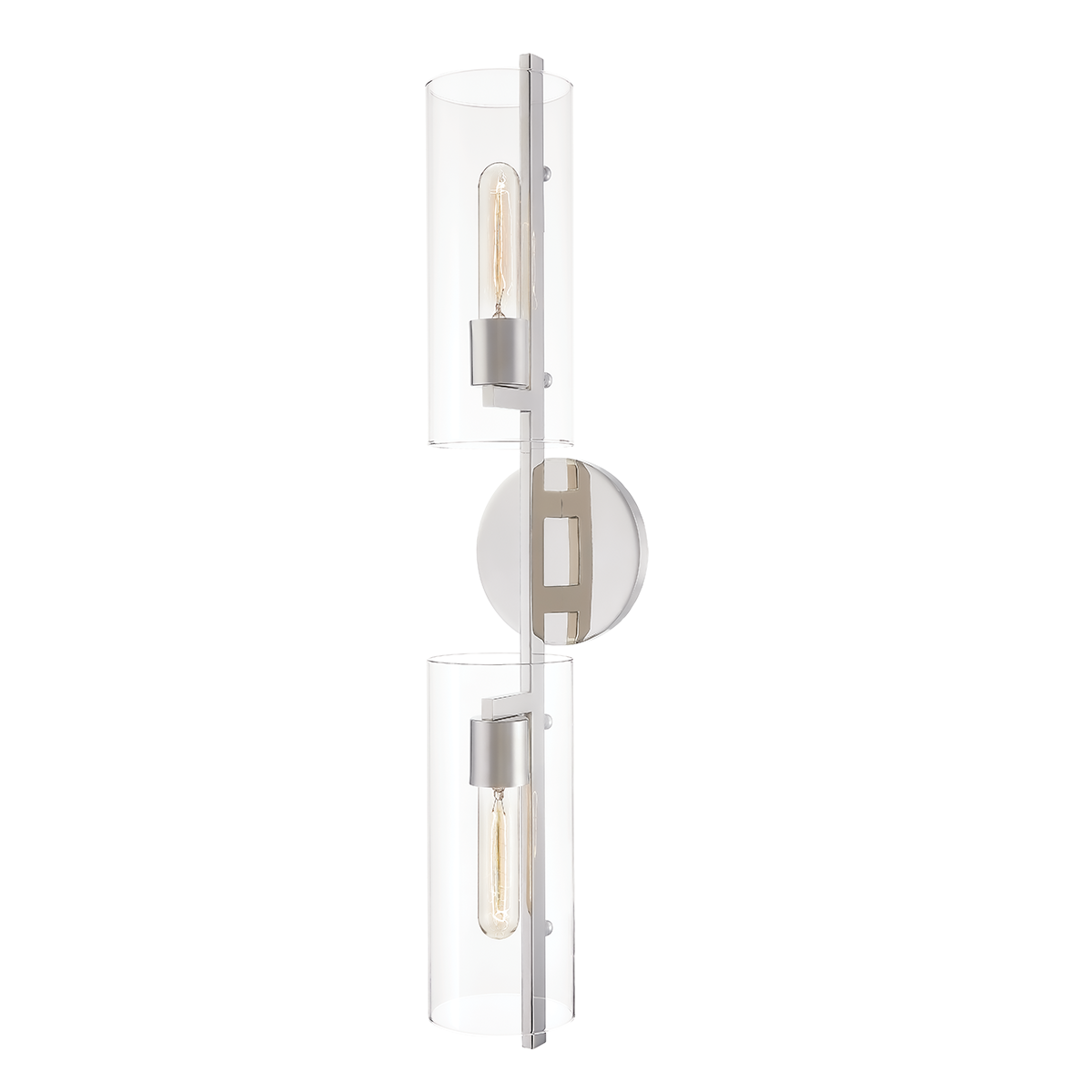 Ariel 2 Light Wall Scone-Mitzi-HVL-H326102-PN-Wall LightingPolished Nickel-2-France and Son