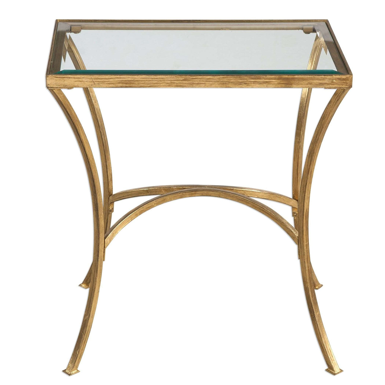 Alayna Gold End Table-Uttermost-UTTM-24641-Side TablesAntiqued Gold Leaf-1-France and Son
